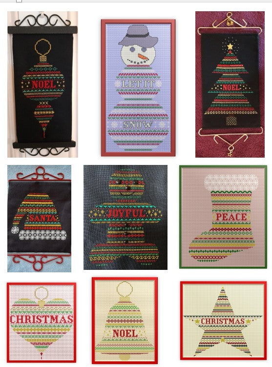 SPECIAL OFFER — All 9 Beaded Christmas Band Sampler Patterns — PDF Download