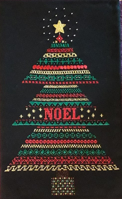 Christmas Tree Design Beaded Christmas Band Sampler Pattern — PDF Download