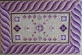 Purple Bargello Spiral with Hardanger Elements — Embroidery Chart PDF Download (2 Patterns)