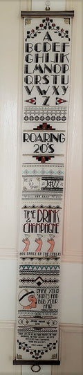 Glitz and Glamour Art Deco Cross Stitch Band Sampler — PDF Pattern Download