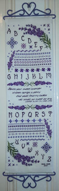 Lavender Dreams Banded Sampler Cross Stitch & Embroidery Pattern — PDF Download