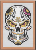 Bad Attitude Sugar/Day of the Dead Skull Cross Stitch Chart — PDF Download