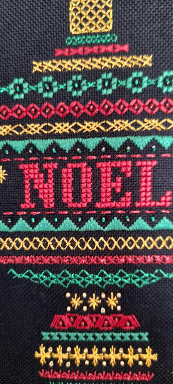Shaped Bauble Design Beaded Christmas Band Sampler Pattern — PDF Download