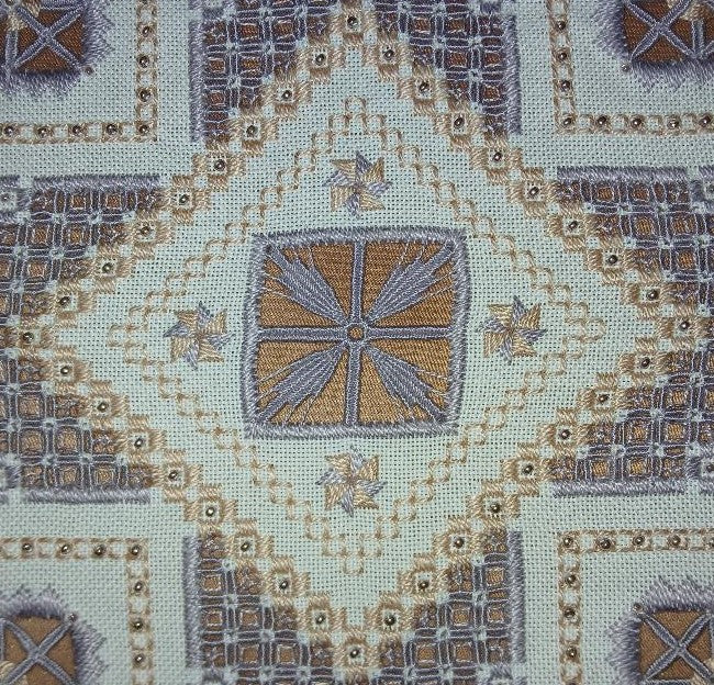 Beautiful Beaded Beauty — Pink & Mauve Hardanger Embroidery Chart PDF Download