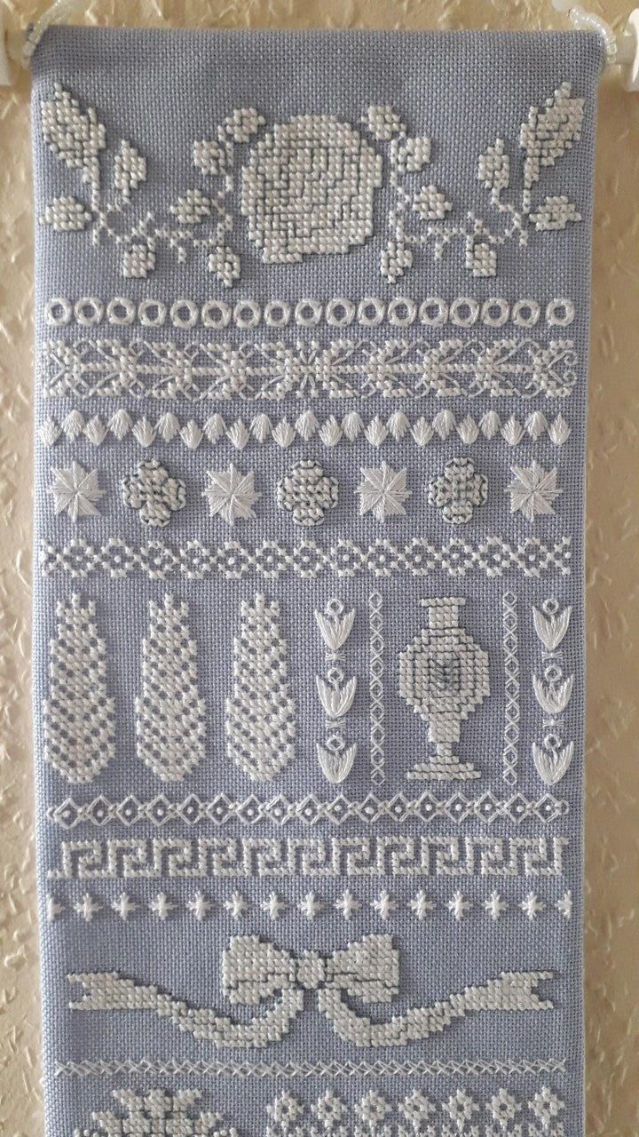 Wedgwood Inspirations Banded Sampler Cross Stitch & Embroidery Chart — PDF Download