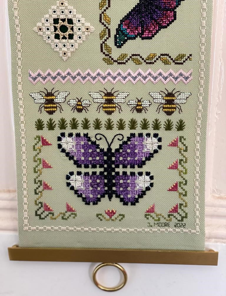 Critters Spirit Cross Stitch Band Sampler with Hardanger Elements — PDF Download