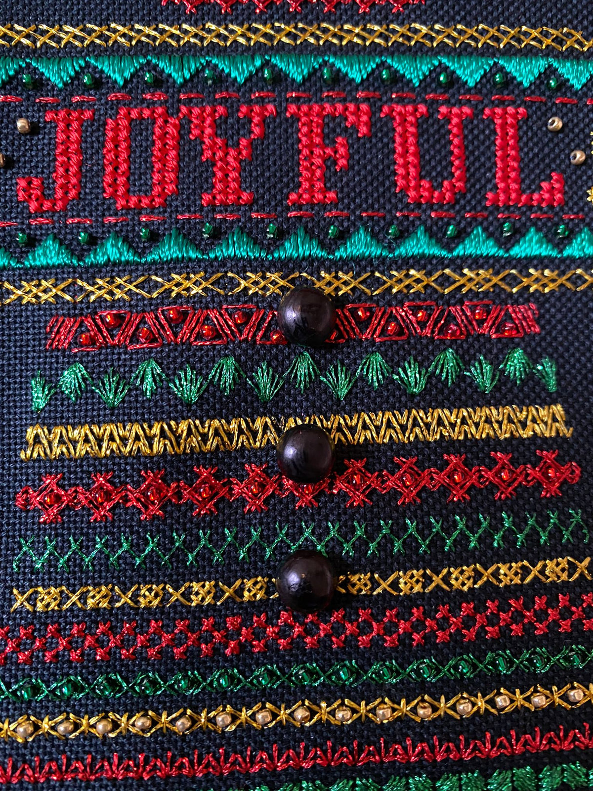 Gingerbread Man Design Beaded Christmas Band Sampler Pattern — PDF Download