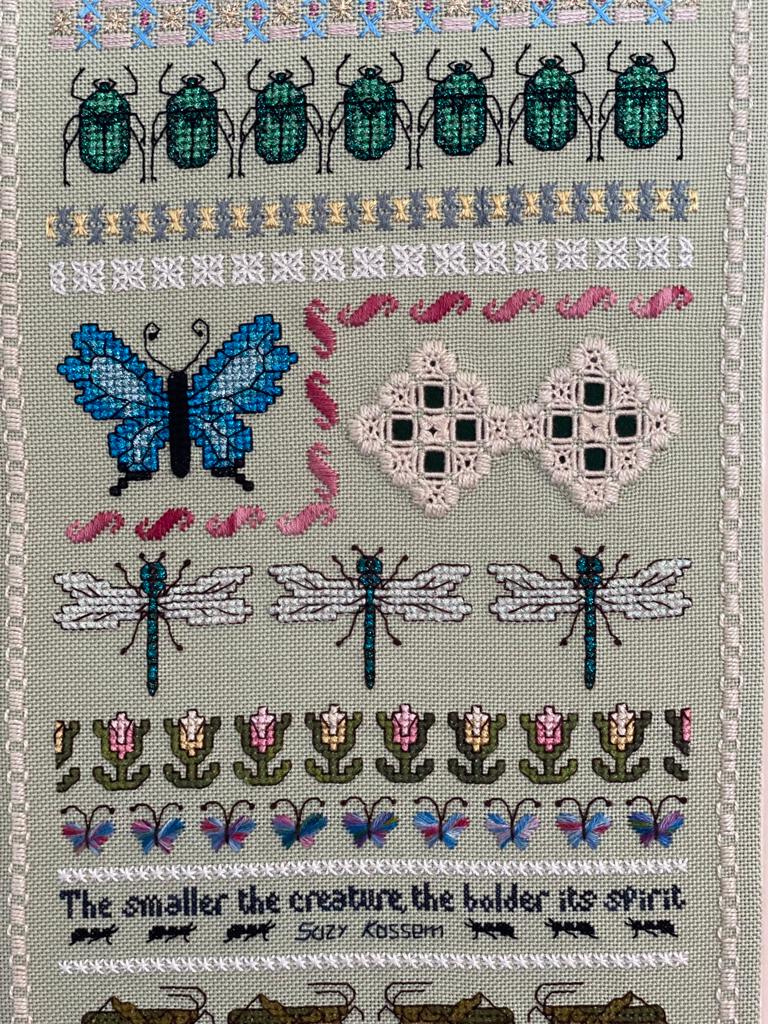 Critters Spirit Cross Stitch Band Sampler with Hardanger Elements — PDF Download