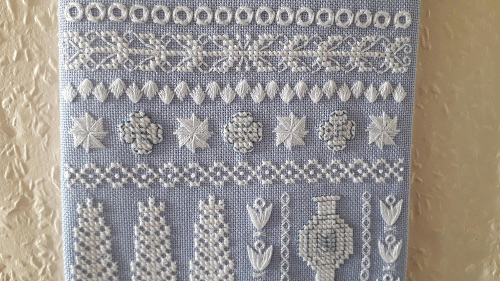 Wedgwood Inspirations Banded Sampler Cross Stitch & Embroidery Chart — PDF Download