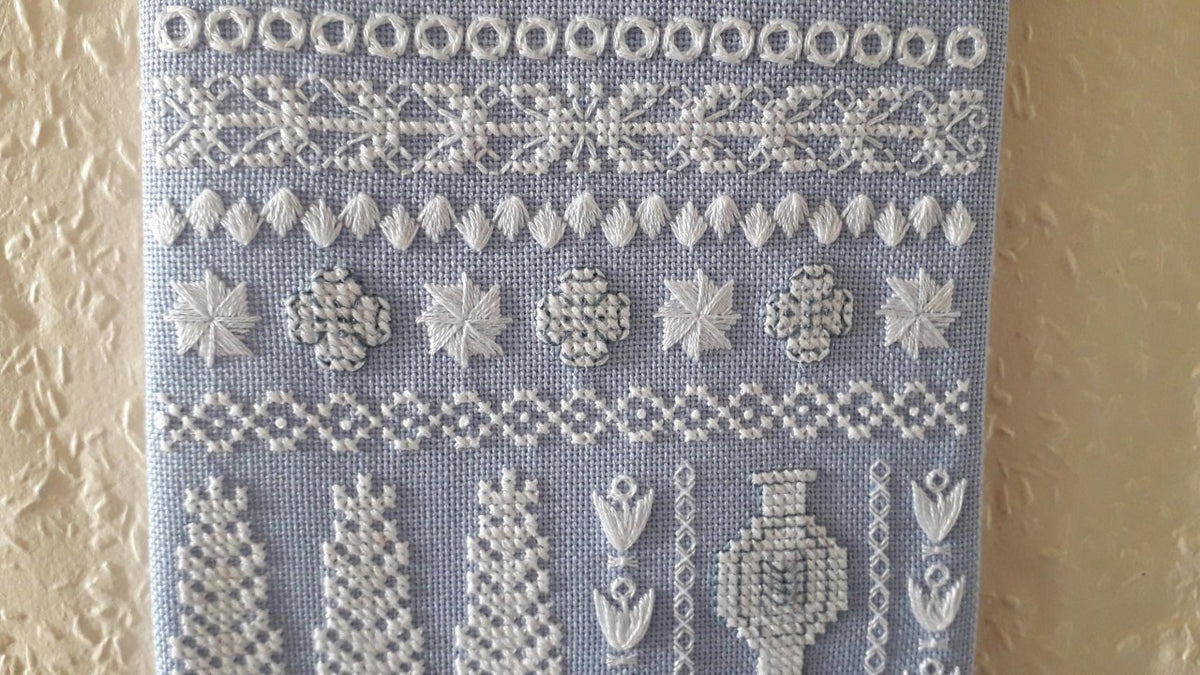 Wedgwood Inspirations Banded Sampler Cross Stitch & Embroidery Chart — PDF Download