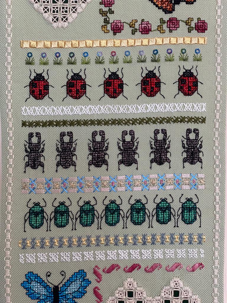 Critters Spirit Cross Stitch Band Sampler with Hardanger Elements — PDF Download