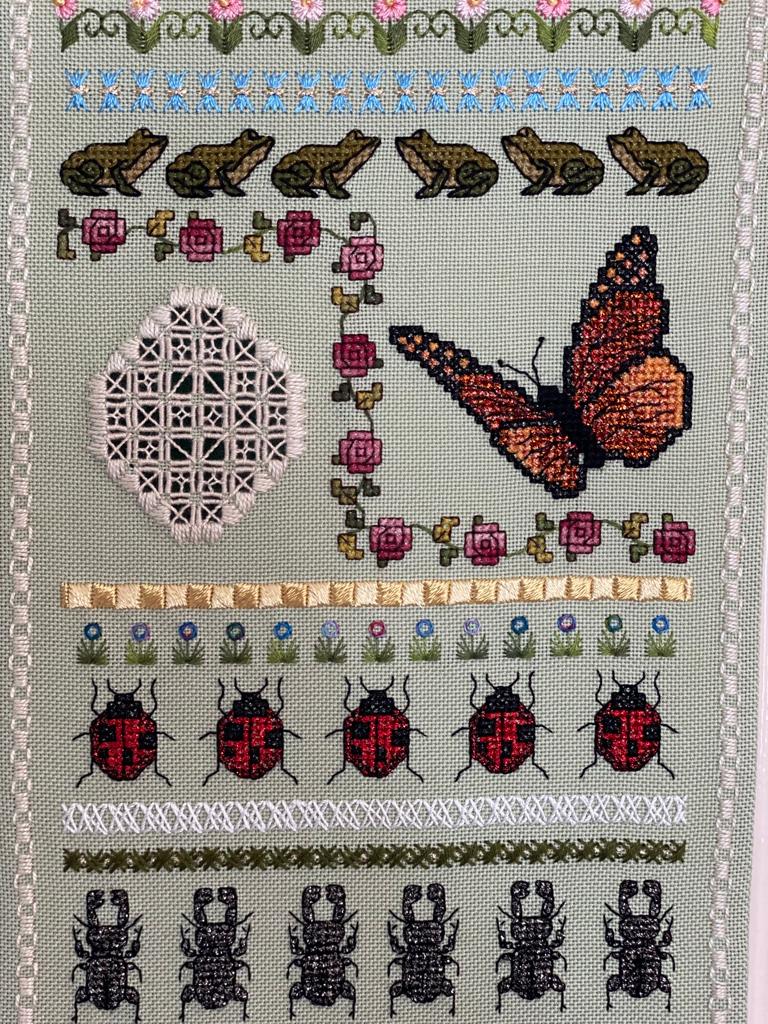 Critters Spirit Cross Stitch Band Sampler with Hardanger Elements — PDF Download