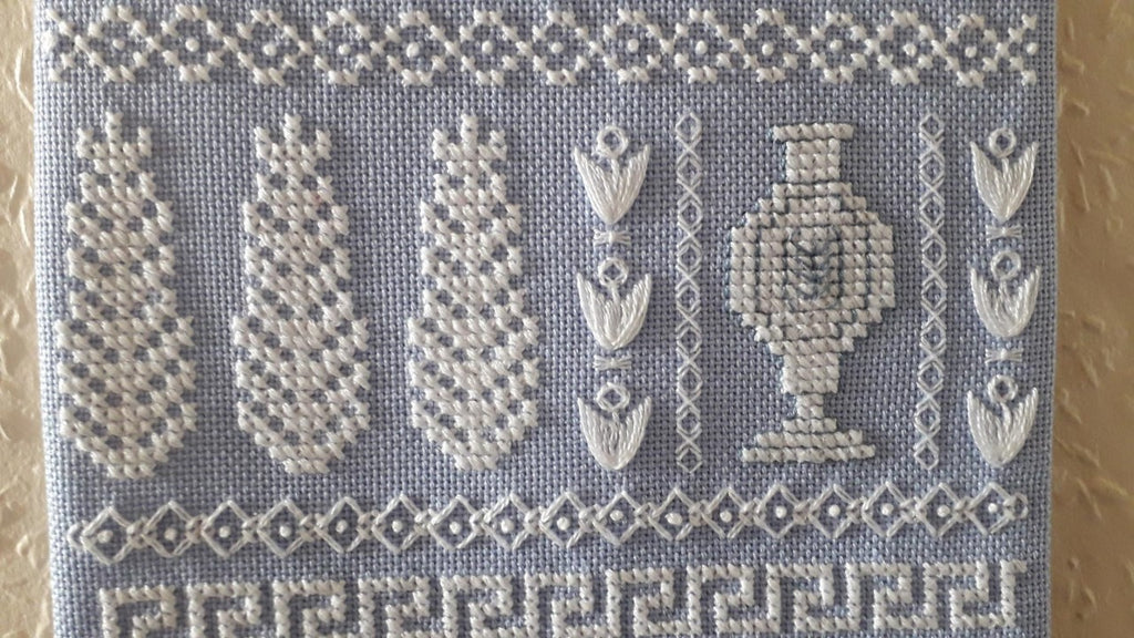 Wedgwood Inspirations Banded Sampler Cross Stitch & Embroidery Chart — PDF Download