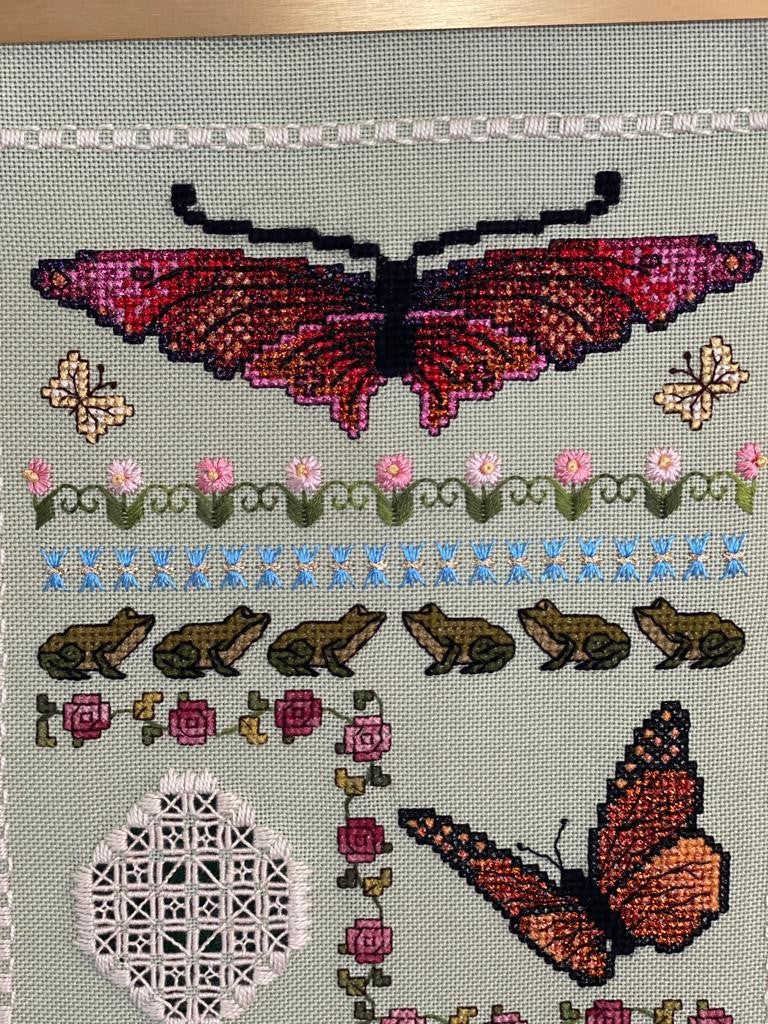 Critters Spirit Cross Stitch Band Sampler with Hardanger Elements — PDF Download