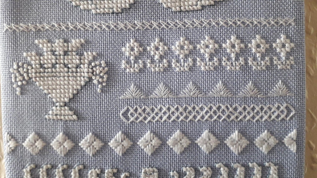 Wedgwood Inspirations Banded Sampler Cross Stitch & Embroidery Chart — PDF Download