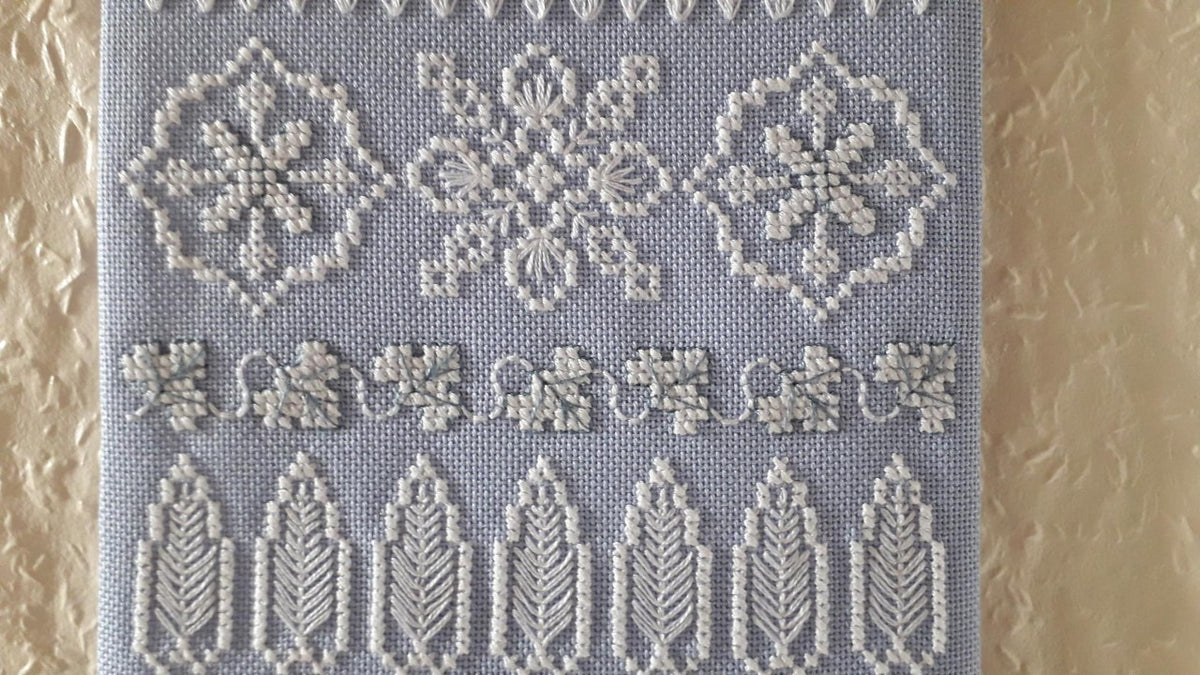 Wedgwood Inspirations Banded Sampler Cross Stitch & Embroidery Chart — PDF Download