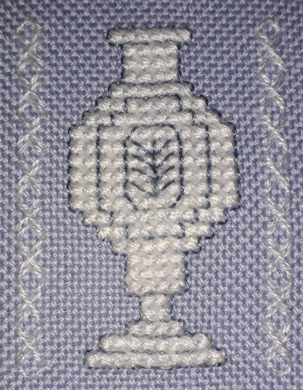 Wedgwood Inspirations Banded Sampler Cross Stitch & Embroidery Chart — PDF Download
