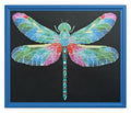 Crystal Dragonfly Cross Stitch Chart — Fantasy Jewel Tones PDF Pattern Download