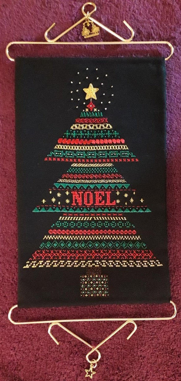 Christmas Tree Design Beaded Christmas Band Sampler Pattern — PDF Download