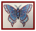 Crystal Midnight Moth Cross Stitch Chart — Fantasy Jewel Tones PDF Pattern Download