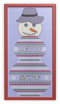 Snowman Design Beaded Christmas Band Sampler Pattern — PDF Download