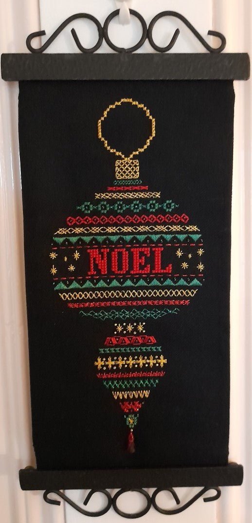 Shaped Bauble Design Beaded Christmas Band Sampler Pattern — PDF Download