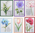 Floral Cross Stitch Bundle — All 6 Flower Verse Charts PDF Download (Save 33%)