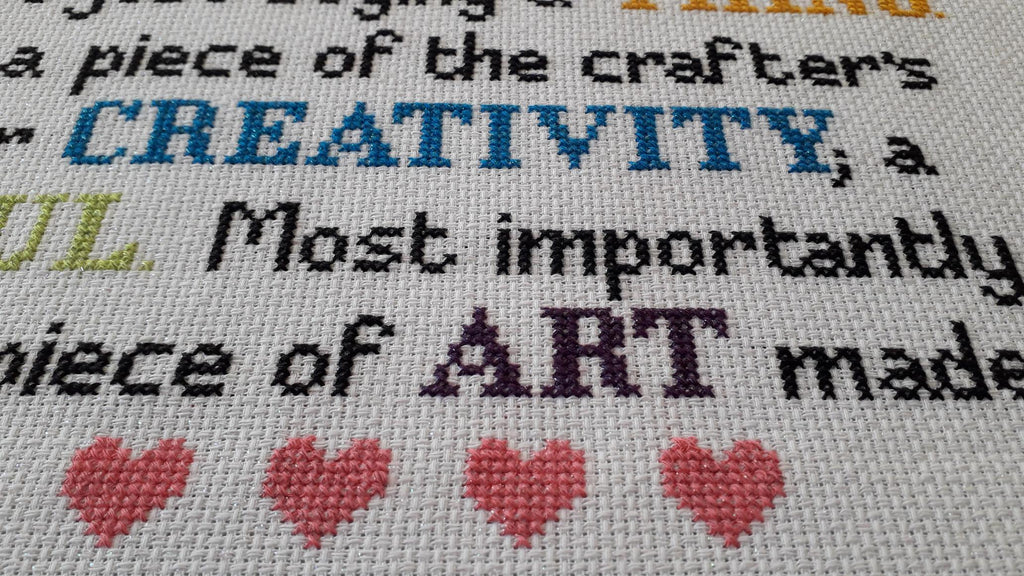 When You Buy From a Crafter — Cross Stitch Chart PDF Download